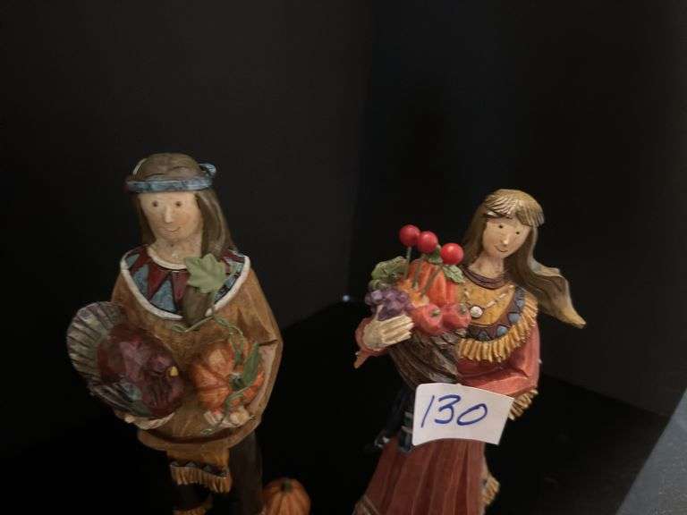 Thanksgiving decor, including candle holders (located in dining room)