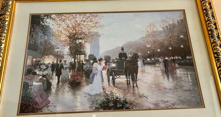 Framed Wall Decor 30 3/4”x42” (Located in Living Room)