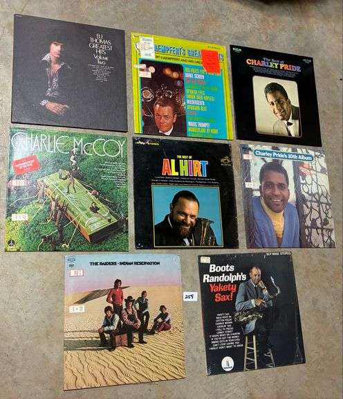 8 pc Records (Located Basement Section 1)