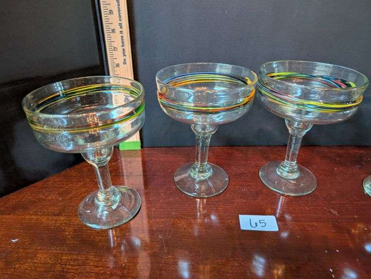 4 pc. Margarita glasses (located in dining room)