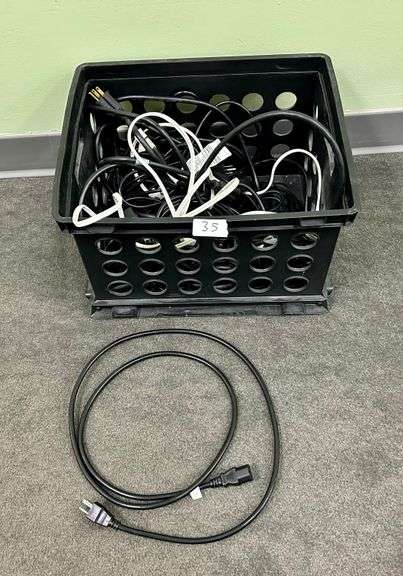 Bin of Power Cords