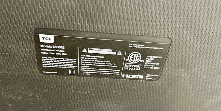 65” TCL Roku TV with Remote