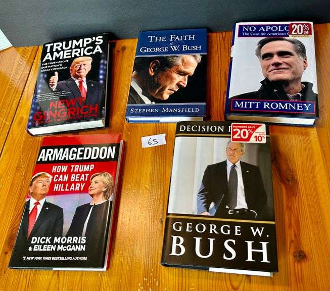 5pc Political Books (Located in Bedroom to the Right)