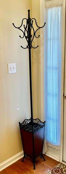Coat Rack/Umbrella Stand 76” Tall (Located Near Front Door)