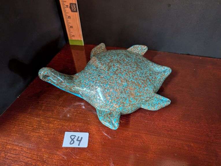 Murano glass turtle(located in ds back bedroom)