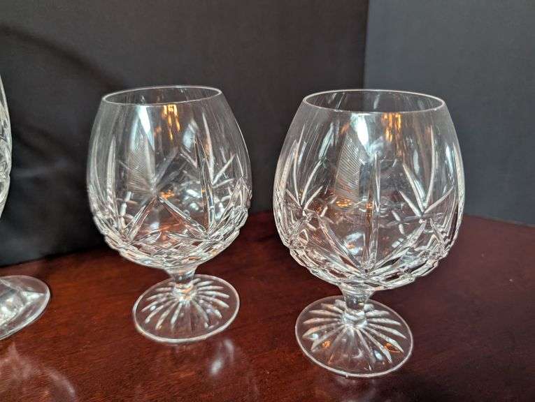 6 pc.Ice tea stemmed goblets, brandy glasses(located in dining room)