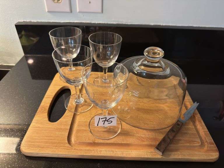 Port and cheese ball set (located in kitchen)