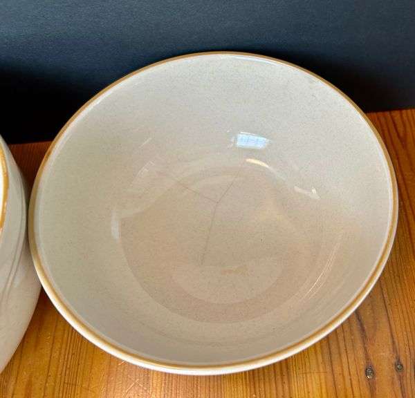 7pc Stoneware Mixing Bowls, Cups and More (Located in Kitchen)
