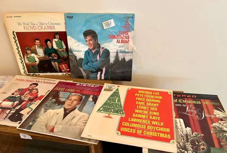 8pc Christmas Records (Located in Bedroom to the Left)