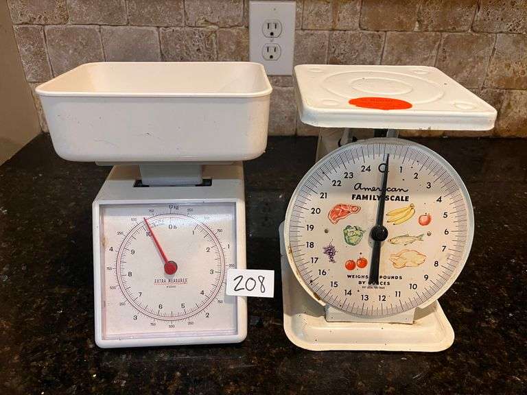 2 pc dial scales (located in kitchen)