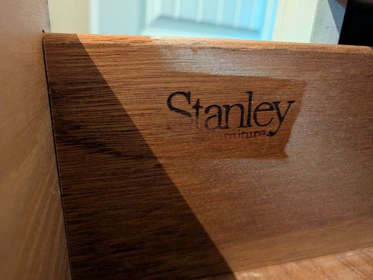 Stanley furniture 5 drawer dresser, 35"x18"x52" tall(located in DS back bedroom)