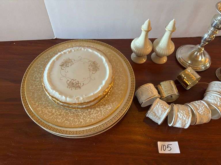 26 pc Misc Dishware and Napkin rings (Located in ds back room)