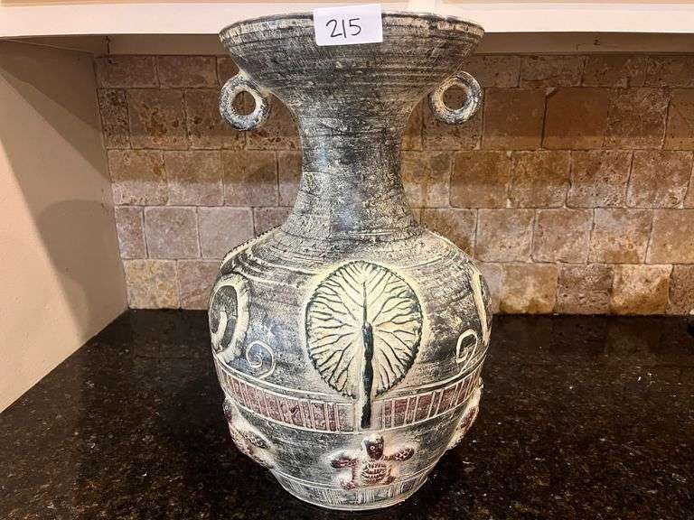 Amphora Style decorative Vase 17” (located in kitchen)