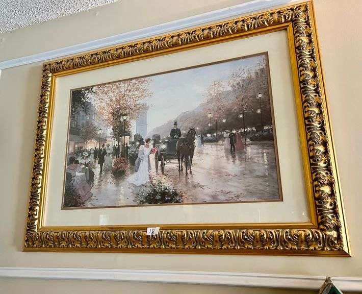 Framed Wall Decor 30 3/4”x42” (Located in Living Room)