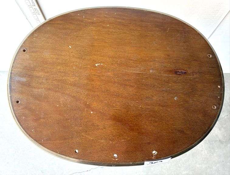 2 Tier Side Table (Has Scratches and Holes Drilled in Top) (Located Garage)