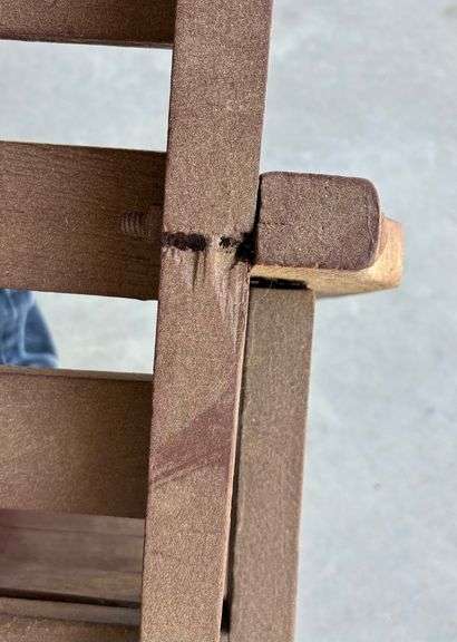 Children’s Rocking Chair, 20 1/2” Tall (Some Damage) (Located Garage)