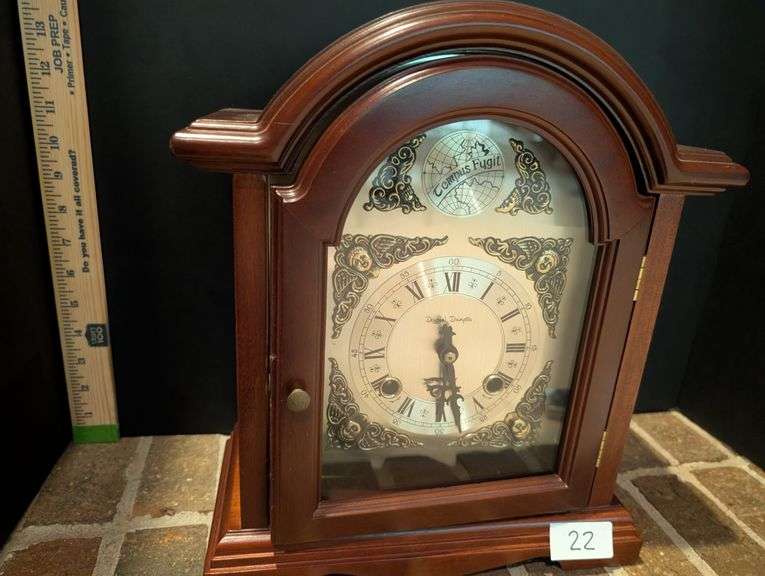 Daniel Dakota Tempus Fugit mantle clock, no key (located in family room)