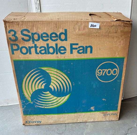 JCPenny 20” 3 Speed Portable Fan (Located Garage)