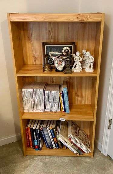 3 Shelf Bookshelf 46 3/4”x24” (Contents Not Included) (Located in Bedroom to the Right)
