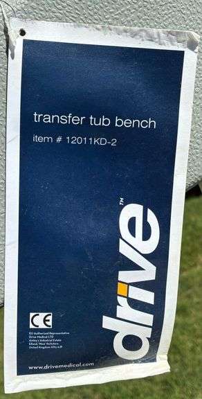 Drive Transfer Tub Bench (Located Garage)