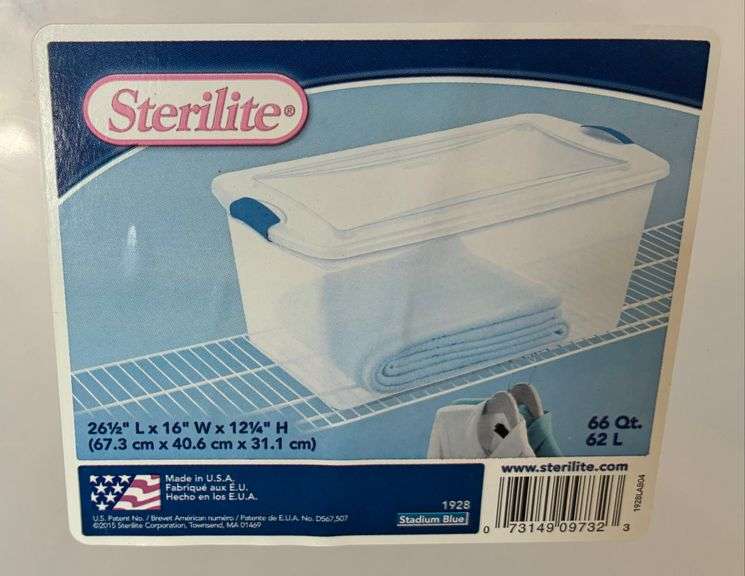 4 pc Totes with Lids (Located Garage)