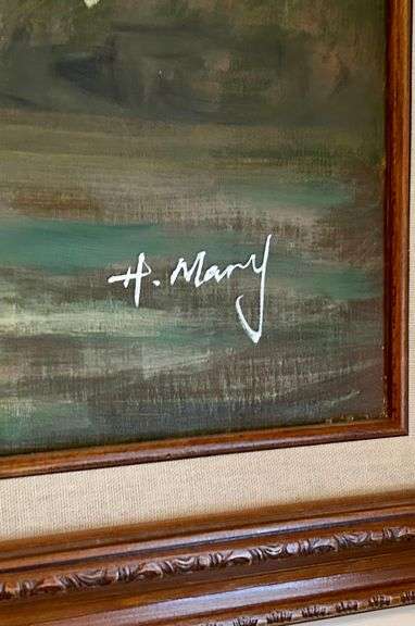 Framed Signed Art 21.5”x25 1/4” (Located in Bedroom to the Left)