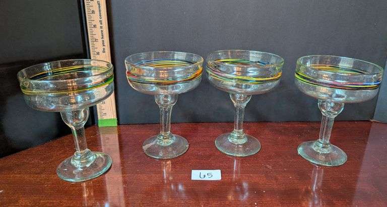 4 pc. Margarita glasses (located in dining room)