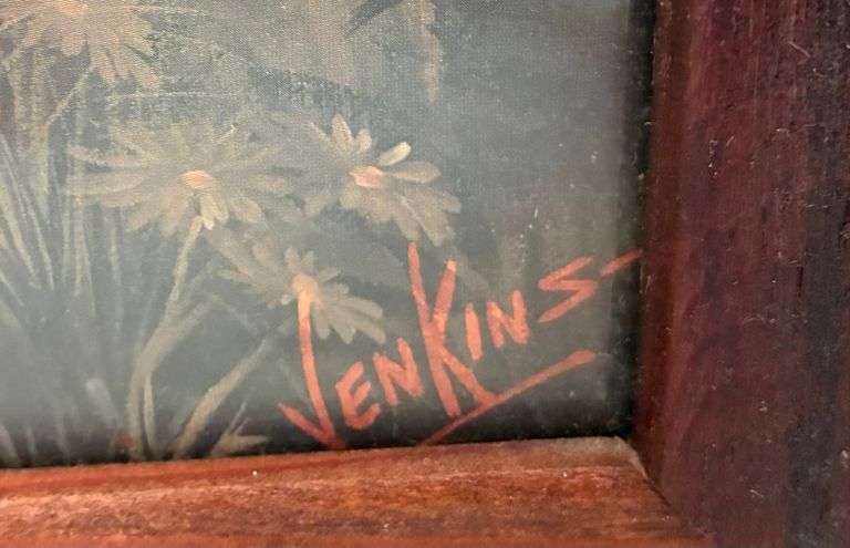 2 pc Framed, Signed Art (Located Left Bedroom)