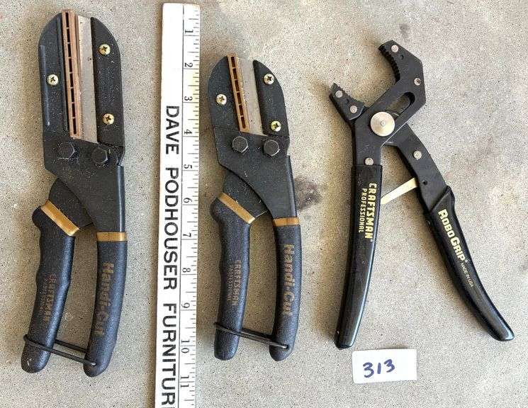 3 pc Craftsman Robo-Grip and Handi-Cut (Located Garage)