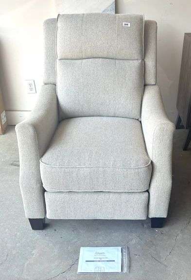 Abbyson Calvin Fabric Tuffed Push-Back Recliner (Located Garage)
