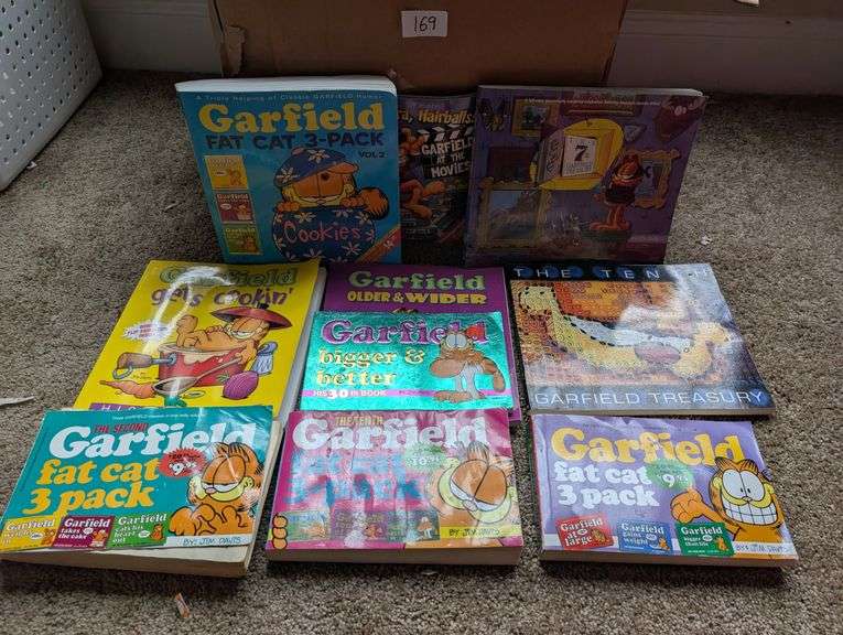 Box full of Garfield books and some Harry Potter(located in front bedroom)