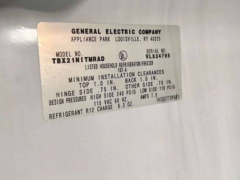 GE Refrigerator (Located in Basement)
