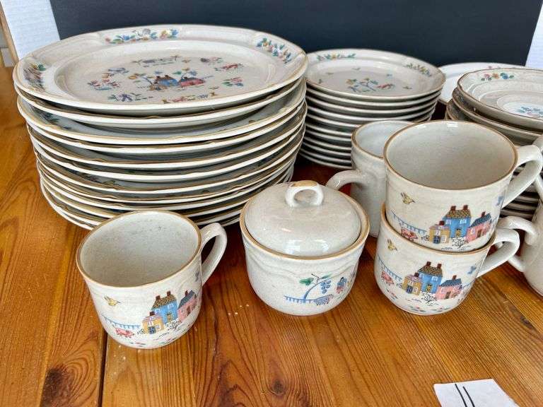 48pc Inter-National Tableworks Heartland Dishes (Located in Kitchen)