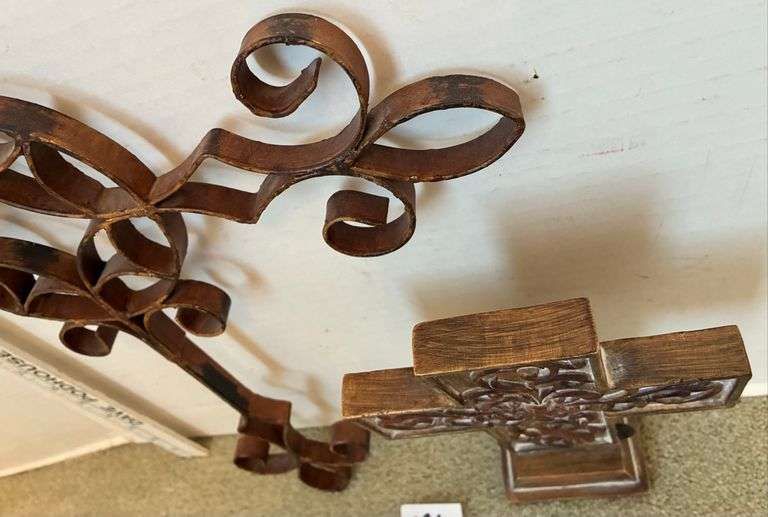 2 pc Crosses (Located Left Bedroom)