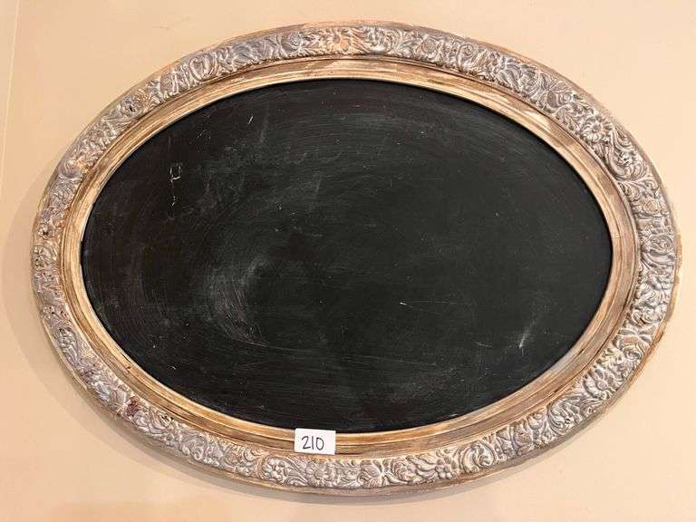 Decorative oval chalkboard 27” x 20”