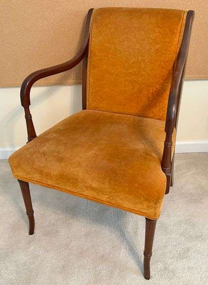 Orange Arm Chair 34” Tall (Located in Upstairs Loft)