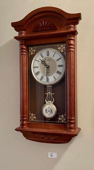 Strasbourg Manor Hanging Wall Clock 22 5/8” Tall (Located in Hallway Near Front Door)