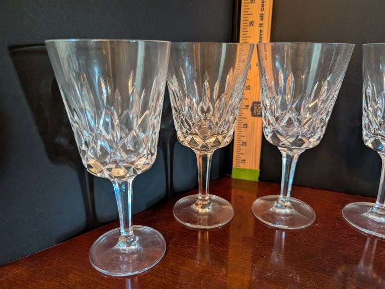 10 pc. Gorham wine glasses(located in dining room)