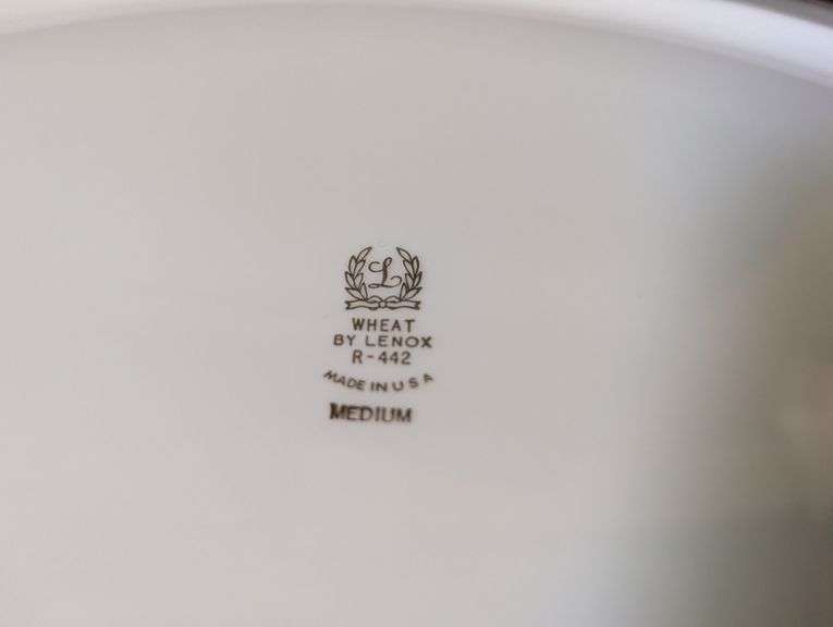 3 pc., 2 Lenox Platters, 1 Formalities by Baum Bros. platter, stand not included (located in dining 