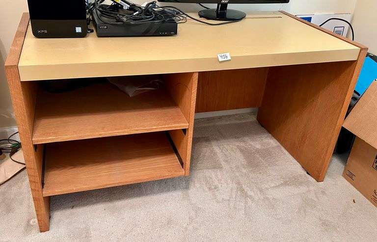 Desk 26 1/8”x49.5”x24”  (Contents Not Included) (Located in Bedroom to the Right)
