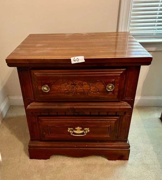 2 Drawer Night Stand 22 5/8”x21 3/4” (Located in Master Bedroom)