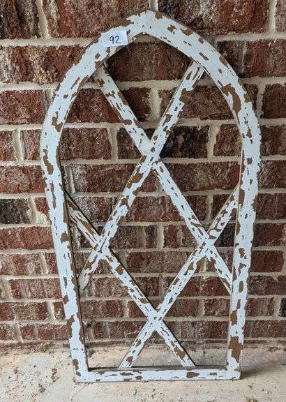Distressed wood panel, 18"x36" tall (located at front door)