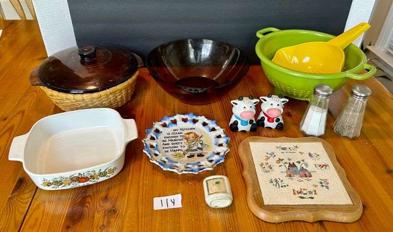 Lot of Baking Dishes, Salt & Pepper Shakers and More (Located in Kitchen)