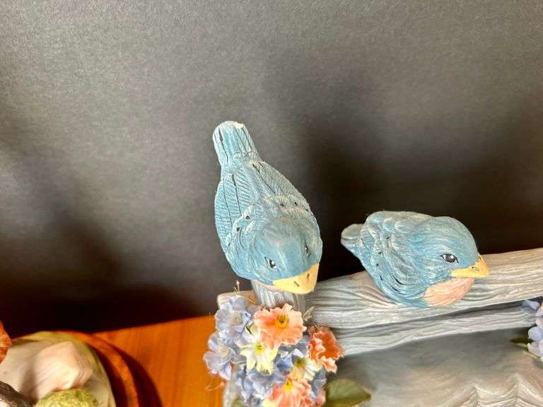 3pc Blue Bird Figurines (Located in Dining Room)