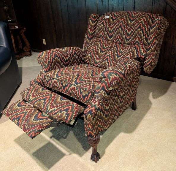 Fabric armchair recliner,39"wide,40"tall(located in family room)