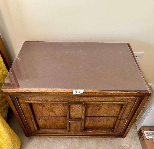 2 Drawer Night Stand 22”x27” (Located in Bedroom to the Left)