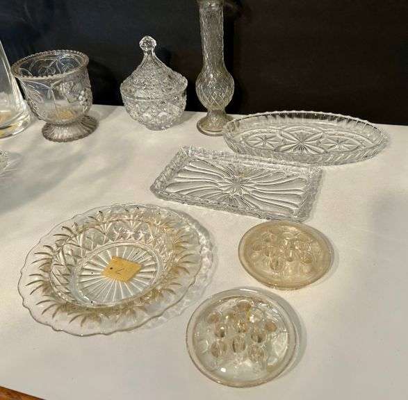 10pc Clear Glass Vases and More (Located in Master Bedroom)