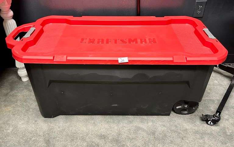 Large Craftsman Rolling Container
