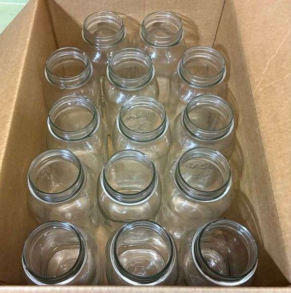 4 Boxes Canning Jars (Some Mason Star Jars) (Located Basement Section 1)