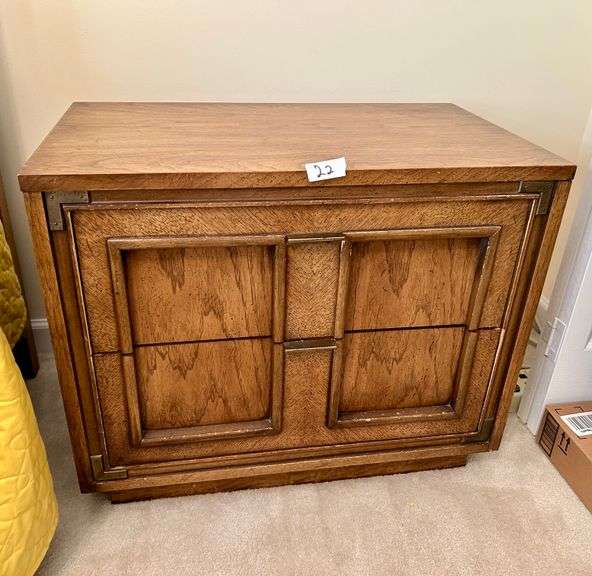 2 Drawer Night Stand 22”x27” (Located in Bedroom to the Left)